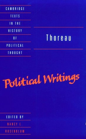 Thoreau Political Writings  1996 9780521476751 Front Cover
