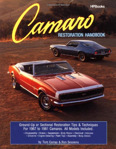 Camaro Restoration Handbook Ground-Up or Sectional Restoration Tips and Techniques for 1967 to 1981 Camaros  1990 9780895863751 Front Cover