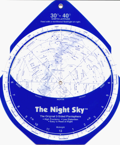 The Night Sky 30 degrees - 40 degrees: Large; North Latitude  1998 9780961320751 Front Cover