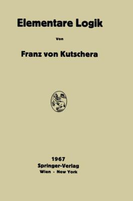 Elementare Logik   1967 9783709181751 Front Cover