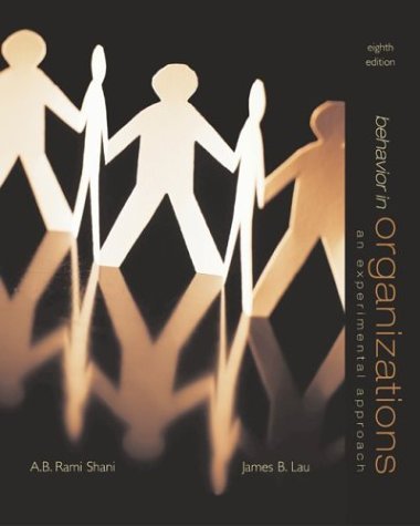 Behavior in Organizations  8th 2005 (Revised) 9780072485752 Front Cover