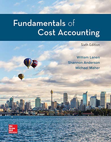 FUNDAMENTALS OF COST ACCT.(LOOSELEAF)   N/A 9781260708752 Front Cover
