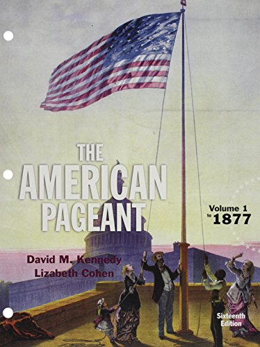 American Pageant, Volume 1  16th 2016 9781305651753 Front Cover