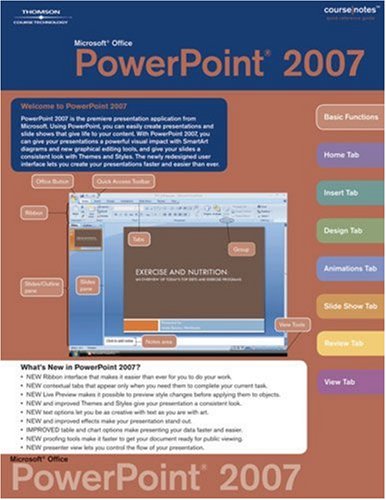 Microsoft Office Powerpoint 2007 Coursenotes   2008 9781423911753 Front Cover