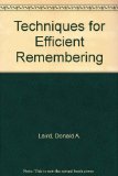 Techniques for Efficient Remembering N/A 9780070360754 Front Cover