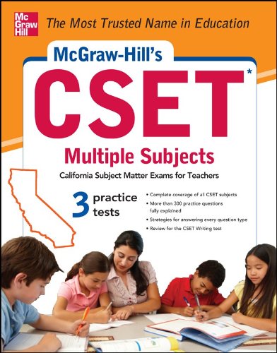 McGraw-Hill's CSET Multiple Subjects Strategies + 3 Practice Tests  2013 9780071781756 Front Cover