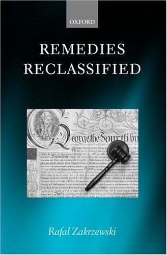 Remedies Reclassified   2005 9780199278756 Front Cover