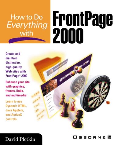 How to Do Everything with FrontPage 2000   2000 9780072125757 Front Cover