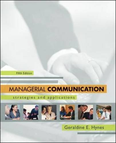 Managerial Communication? Strategies An 5th 2011 9780073377759 Front Cover