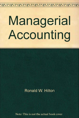 Managerial Accounting 5th 2002 9780071120760 Front Cover