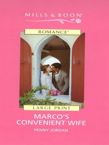 Marco's Convenient Wife   2003 (Large Type) 9780263178760 Front Cover