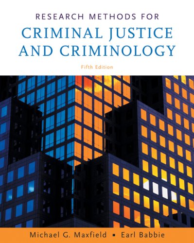 Research Methods for Criminal Justice and Criminology  5th 2008 9780495094760 Front Cover