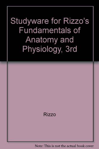 Studyware for Rizzo's Fundamentals of Anatomy and Physiology, 3rd  3rd 2010 9781111537760 Front Cover