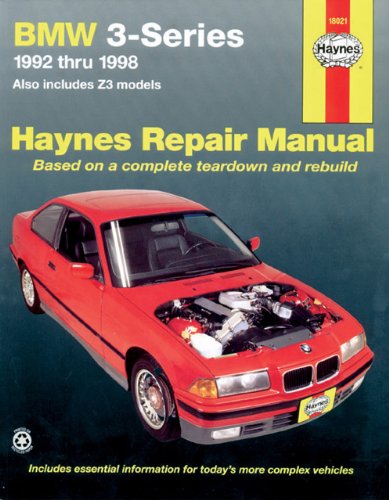 BMW 3 Series 1992 Thru 1998, Also Includes Z3 Models, Haynes Repair Manual  2nd 2000 9781563923760 Front Cover