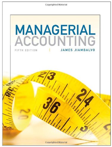 Managerial Accounting  5th 2013 9781118078761 Front Cover