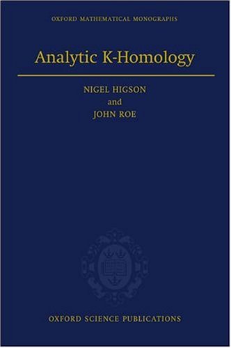 Analytic K-Homology   2000 9780198511762 Front Cover