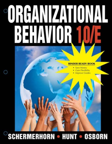 Organizational Behavior : Binder Ready Book 10th 2008 9780470279762 Front Cover