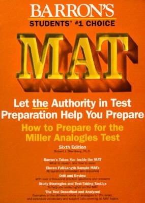 How to Prepare for the Miller Analogies Test - MAT : Miller Analogies Test 6th 9780812017762 Front Cover