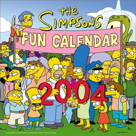 Simpsons 2004 Fun Calendar  N/A 9780060536763 Front Cover