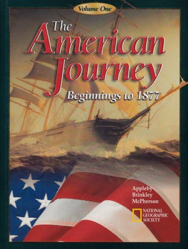 American Journey Beginnings to 1877  2002 9780078258763 Front Cover