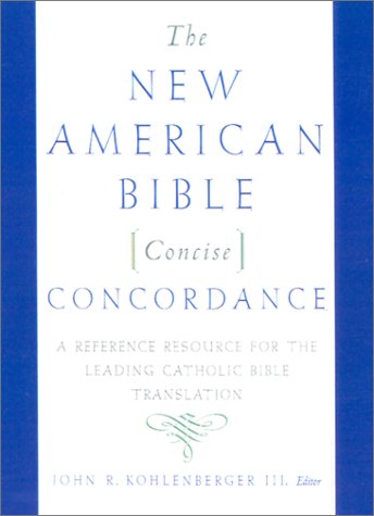 New American Bible Concise Concordance   2003 9780195282764 Front Cover