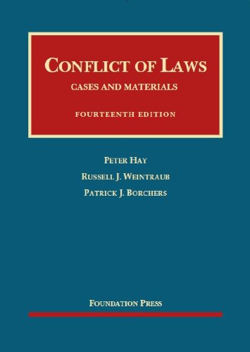 Conflict of Laws: Cases and Materials  2013 9781609302764 Front Cover