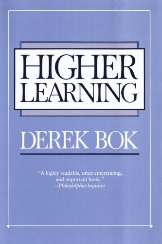 Higher Learning   1986 (Reprint) 9780674391765 Front Cover
