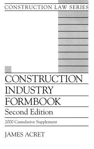 Construction Industry Formbook  2nd 9780071722766 Front Cover
