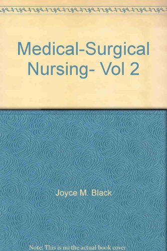 MEDICAL-SURGICAL NURSING-VOL.2 5th 1997 9780721674766 Front Cover
