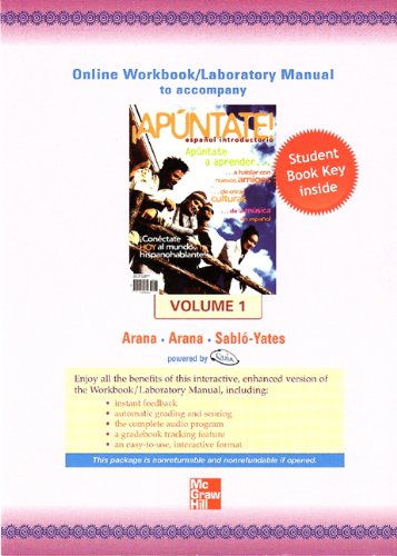 APUNTATE!-VOLUME 1-ACCESS CARD N/A 9780077289768 Front Cover
