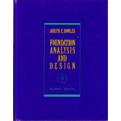 Foundation Analysis and Design  4th 1988 9780070067769 Front Cover