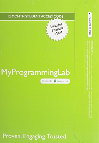 Myprogramminglab With Pearson Etext Access Card for Java: An Introduction to Problem Solving and Programming  2014 9780133860771 Front Cover