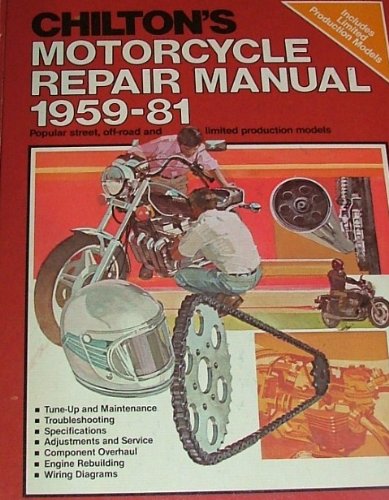 Chilton's Motorcycle Repair Manual 1959-1981 N/A 9780801970771 Front Cover