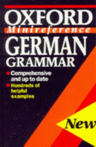German Grammar   1993 9780192116772 Front Cover