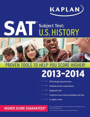 Kaplan SAT Subject Test U. S. History 2013-2014  Revised  9781609785772 Front Cover