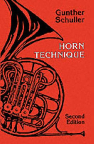 Horn Technique  2nd 1992 (Revised) 9780198162773 Front Cover