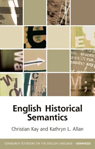 English Historical Semantics   2015 9780748644773 Front Cover
