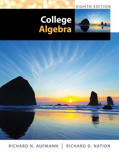 College Algebra 8th 2014 9781285434773 Front Cover