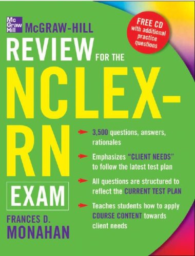 McGraw-Hill Review for the NCLEX-RN Examination   2008 9780071460774 Front Cover