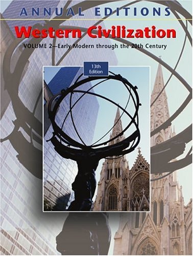 Western Civilization  13th 2005 (Revised) 9780072968774 Front Cover