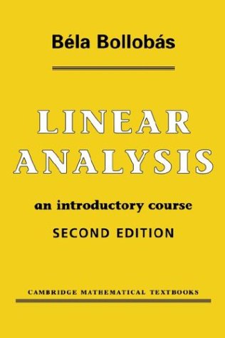 Linear Analysis An Introductory Course 2nd 1999 (Revised) 9780521655774 Front Cover