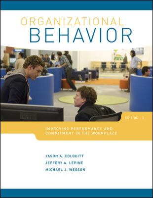 Organizational Behavior with Connect Plus  3rd 2013 9780077630775 Front Cover