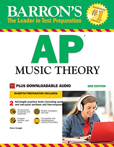 AP Music Theory With Downloadable Audio Files 3rd 2018 (Revised) 9781438076775 Front Cover