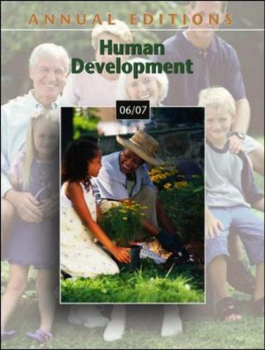 Annual Editions Human Development 06/07 34th 2006 (Revised) 9780073545776 Front Cover
