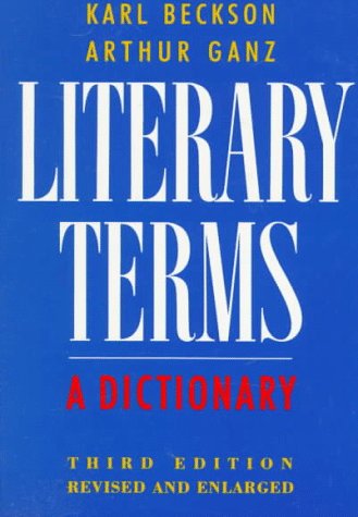 Literary Terms A Dictionary 3rd 9780374521776 Front Cover