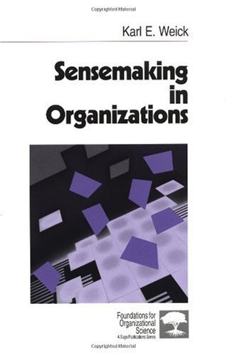 Sensemaking in Organizations   1995 9780803971776 Front Cover