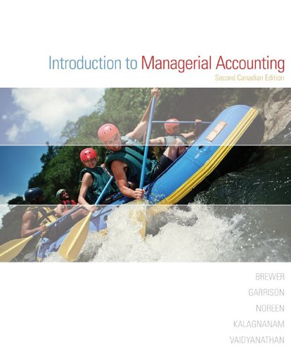 INTRO.TO MANAGERIAL ACCT.>CANA 2nd 2008 9780070964778 Front Cover