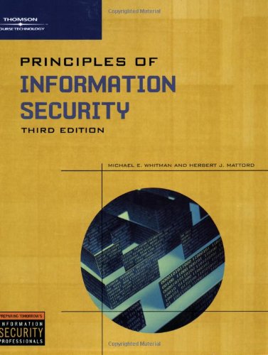 Principles of Information Security  3rd 2009 9781423901778 Front Cover