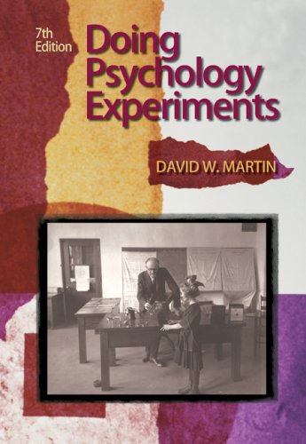 Doing Psychology Experiments  7th 2008 (Revised) 9780495115779 Front Cover