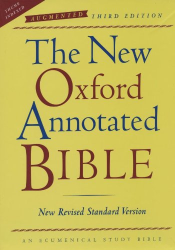 New Oxford Annotated Bible, Augmented Third Edition, New Revised Standard Version  N/A 9780195288780 Front Cover